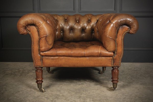 Victorian Leather Chesterfield Club, Victorian Leather Chair