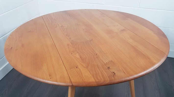 Round Drop Leaf Dining Table By Lucian Ercolani For Ercol 1960s At Pamono Round Drop Leaf Dining Table By Lucian, Round Drop Leaf Dining Table Set