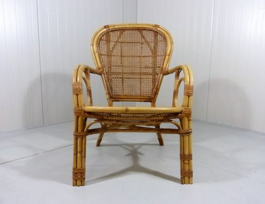 Italian Rattan Chair, 1970s