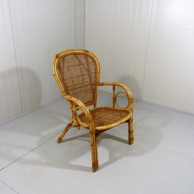 Italian Rattan Chair 1970s for sale at Pamono