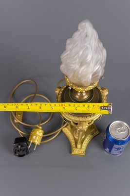 Flame shaped glass lamp cheap shade