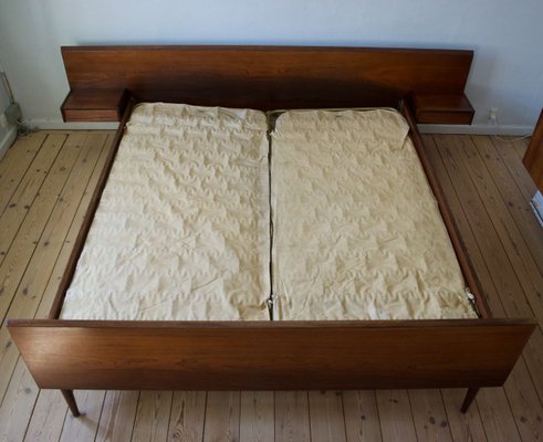Danish Rosewood Floating Bed From, Ikea Nyvoll Queen Bed Frame