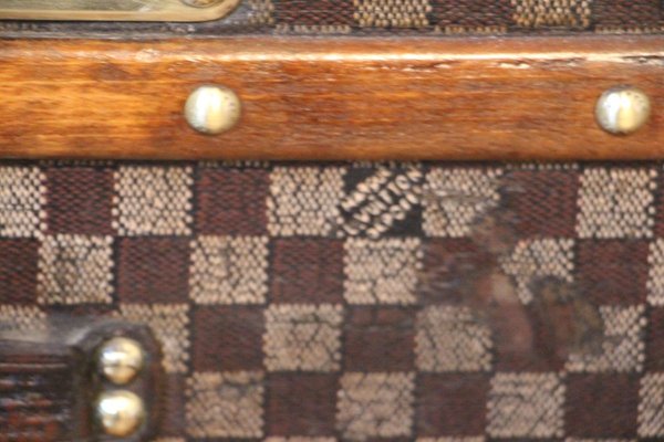 Damier Steamer Trunk with Checkered Pattern from Louis Vuitton for sale at  Pamono