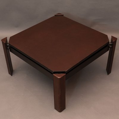 Vintage Leather Coffee Table From, Square Leather Coffee Table