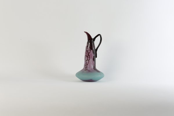 Uitbreiden rekenmachine Vooruitzicht French Art Deco Glass Jade Series Vase by Charles Schneider for Le Verre  Francais for sale at Pamono