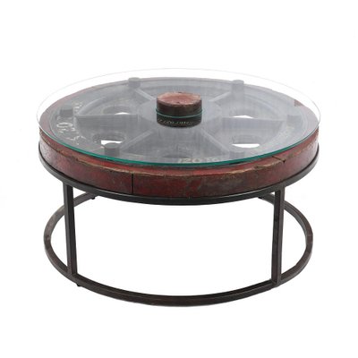 Vintage Wooden Coffee Table With Glass Top And Iron Legs For At Pamono Vintage Wooden Coffee Table With Glass, Iron Wood And Glass Coffee Table