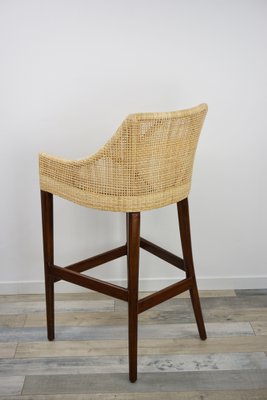 French Rattan Wood Bar Stool For, French Rattan Counter Stools