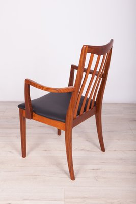 TEAK & LEATHER DINIG CHAIR② Teak and Leather Dining Chairs by Leslie Dandy for G-Plan, 1960s