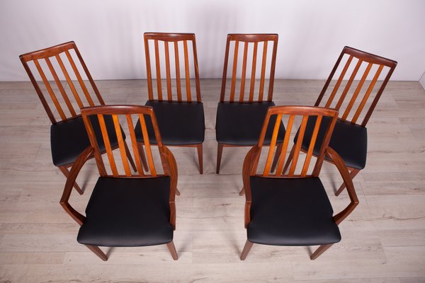 Teak and Leather Dining Chairs by Leslie Dandy for G-Plan, 1960s