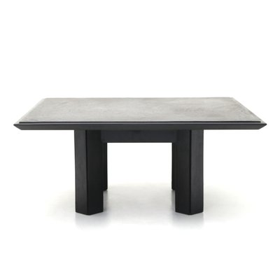 Square Coffee Table With Black Slate, Black Slate Top Coffee Tables