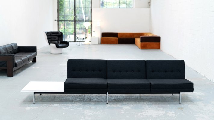 George Nelson Modular Sofa w/ square tube clip Glides for Herman Miller