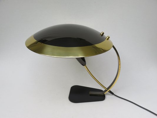 Black Brass Table Lamp, 1950s, Italy for sale at Pamono 