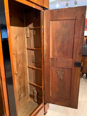 Large Biedermeier Armoire In Cherry, Solid Cherry Armoire