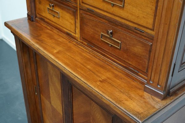 French Walnut Apothecary Filing Cabinet, 1920s for sale at French Walnut Apothecary Filing Cabinet, 1920s for sale at