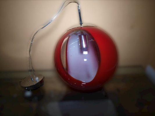 Red Globe Pendant Lamp for sale at Pamono
