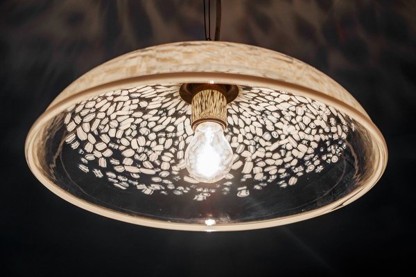 Mottled Glass Pendant Light From Peill Putzler 1970s For Sale At Pamono 