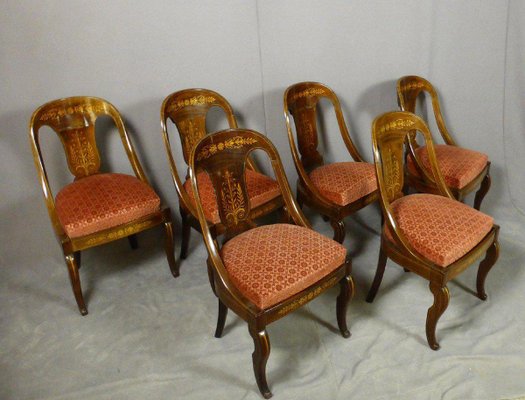 Antique Charles X Chairs Set of 6 for sale at Pamono