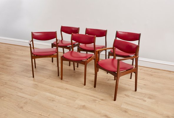 Danish Rosewood Dining Chairs 1960s Set of 6 for sale at Pamono