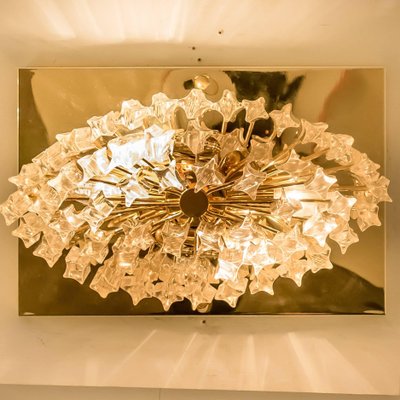 Murano glass flush 2024 mount ceiling light