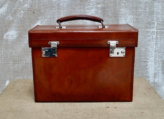 Maleta vintage de cuero de Harrods en venta en Pamono