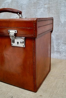 vintage leather vanity case