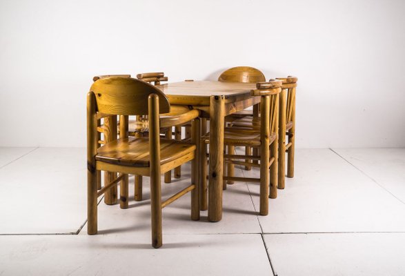 Dining Table Chairs Set In The Style, 1970s Style Dining Table And Chairs