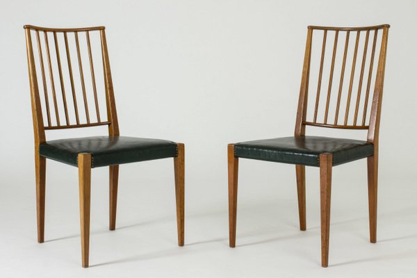 Leather Dining Chairs By Josef Frank, Tall Leather Dining Chairs
