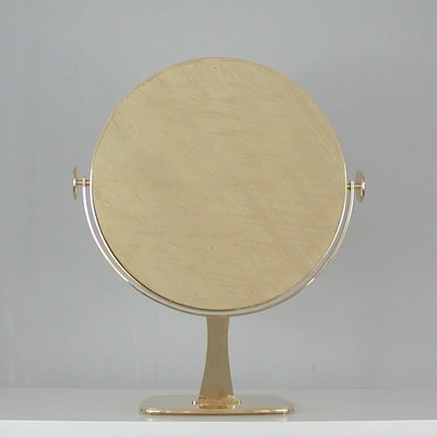 Mid Century German Brass Table Mirror From Vereinigte Werkstätten München 1960s For At Pamono Mid Century German Brass Table Mirror, Round Brass Table Mirror