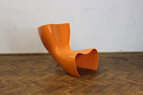 Felt Chair with Fiberglass Shell by Marc Newson for Cappellini for