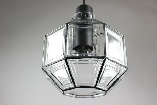 Geometric Iron Style glass lamp Wandlampe Octagon brutalist Limburg??? 