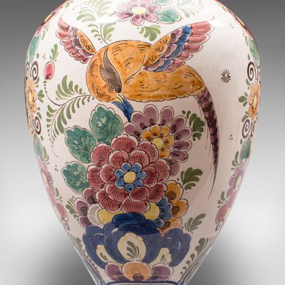 Vintage Dutch Polychromatic Delft Ceramic Vase, 1960s for sale at Pamono