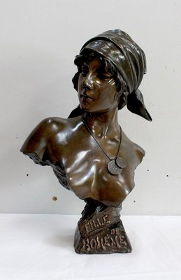 Bronze, Fille de Bohème, E. Villanis