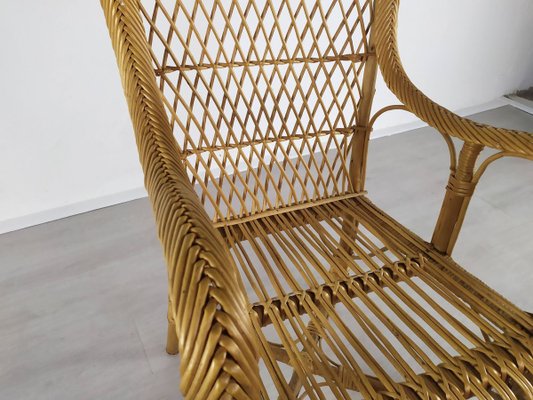 椅子 vintage rattan easy chair Vintage Rattan Easy Chair – Stowaway London