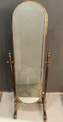 Vintage Bronze Full Length Mirror, Retro Gold Full Length Mirror