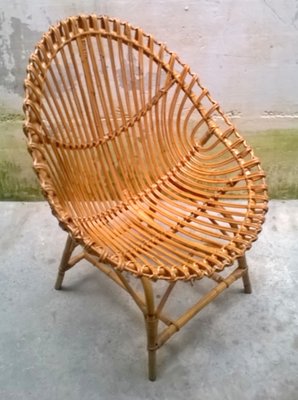 Vintage wicker cheap egg chair