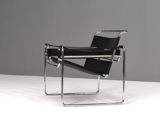 Wassily Chair By Marcel Breuer For, Knoll Wassily Chair Replacement Leather