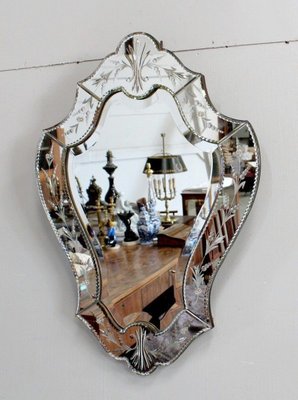 Venetian Mirror 1960s For At Pamono, Antique Venetian Mirror