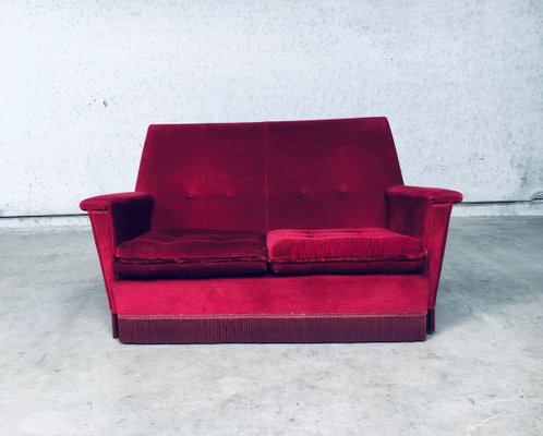 Hollywood regency ソファ　アメリカ　ビンテージ Vintage Hollywood Regency Wooden Settee Sofa – Dolphin