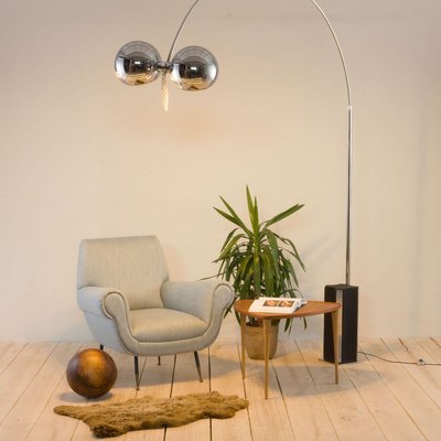 Italian Extra Large Arc Floor Lamp By, Arquer Arc Floor Lamp