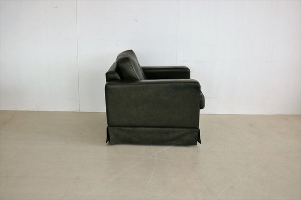 Green Leather Club Chair For At Pamono, Green Leather Club Chair