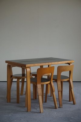 Model 65 Dining Chairs by Alvar Aalto for Artek, 1950s, Set