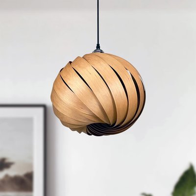 Hanging top lamp wood