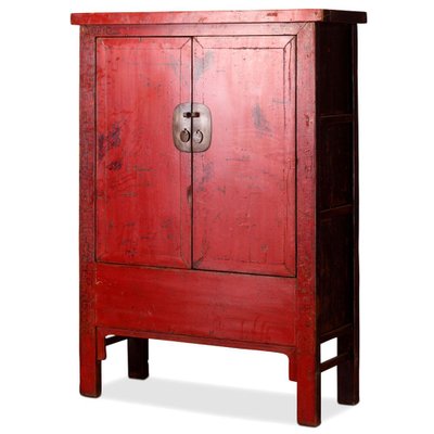 Red Lacquered Armoire For At Pamono, Red Armoire Furniture