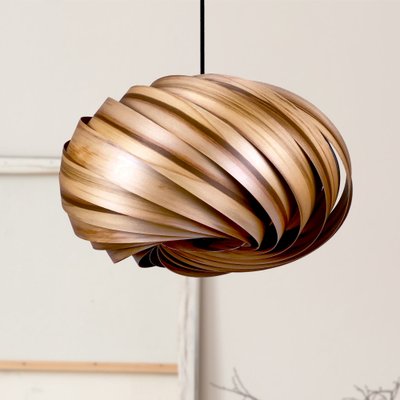 Quiescenta Satin \u0026 Walnut Pendant Lamp 