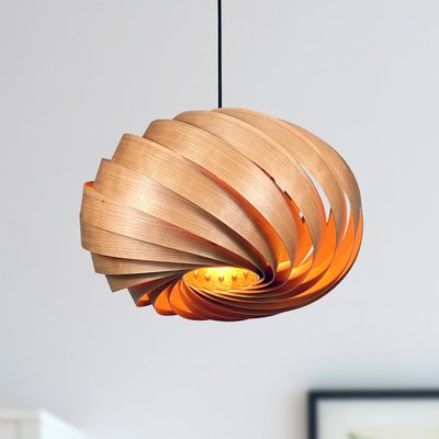 Quiescenta Cherry Wood Pendant Lamp By, Cherry Wood Lampshade
