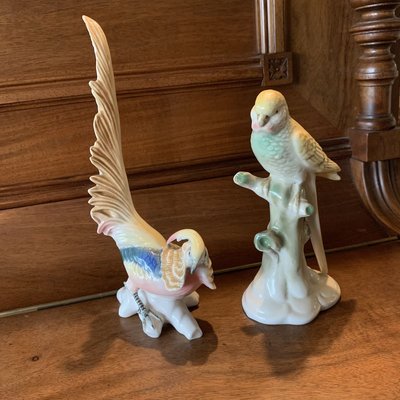 Porzellan Vögel, 2er Set