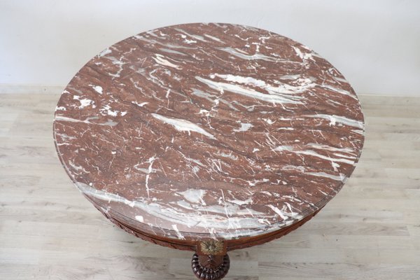 Red marble table online