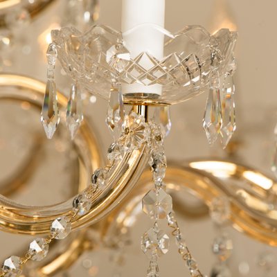 Large Maria Theresa Gold Plated Swarovski Chandelier For At Pamono Large Maria Theresa Gold Plated, Maria Theresa Chandelier Gold