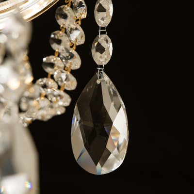 Large Maria Theresa Gold Plated Swarovski Chandelier For At Pamono Large Maria Theresa Gold Plated, Swarovski Chandelier Crystal Parts