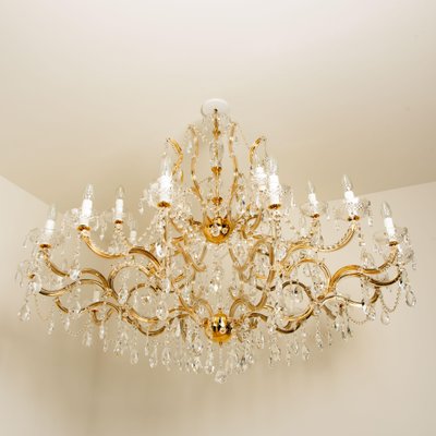 Large Maria Theresa Gold Plated, Maria Theresa Chandelier Gold